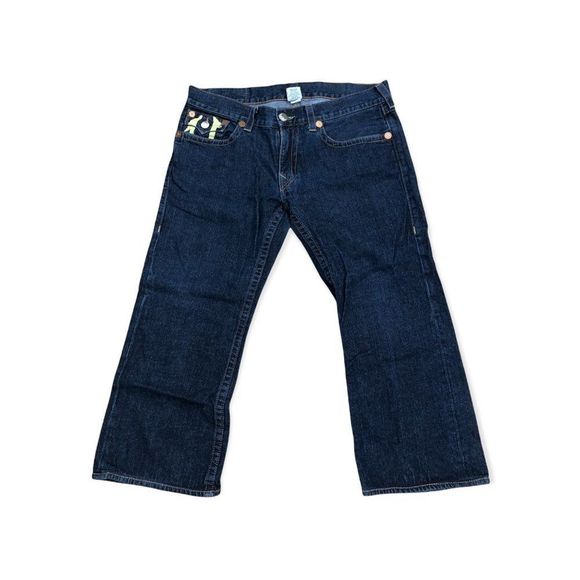 True Religion Jeans Size 38 'Yellow Horshoe' - Picture 7 of 7
